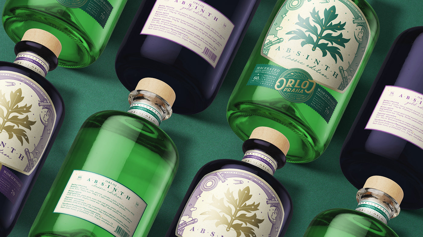 Orloj absinth 苦艾酒包裝設(shè)計欣賞
