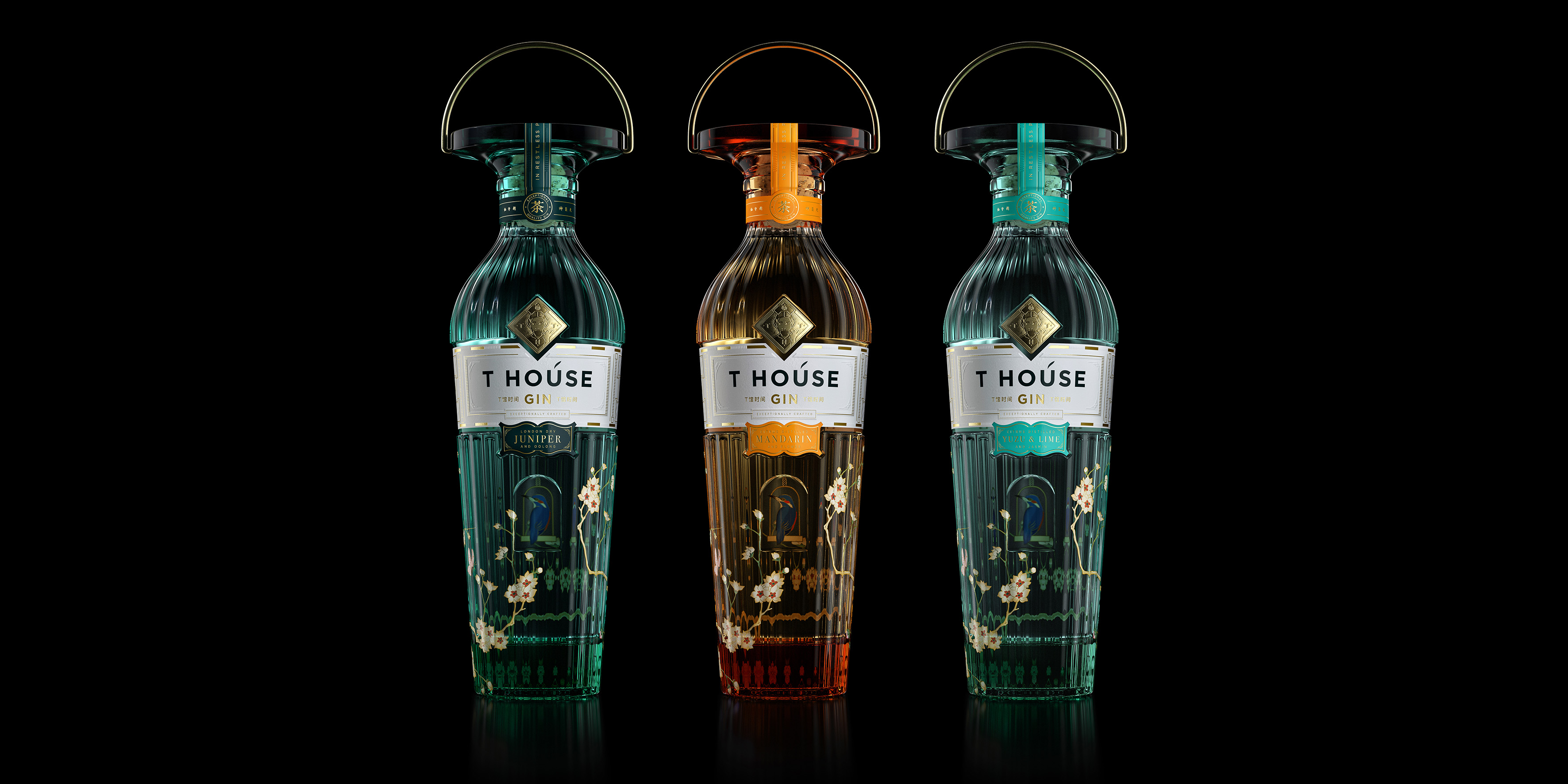 T House Gin，由Intertype Studio設(shè)計(jì)的超級(jí)優(yōu)質(zhì)烈酒