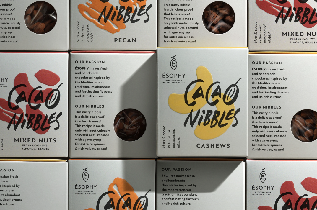 George Probonas 為 ésophy 可可豆包裝設計帶來現(xiàn)代流行美學