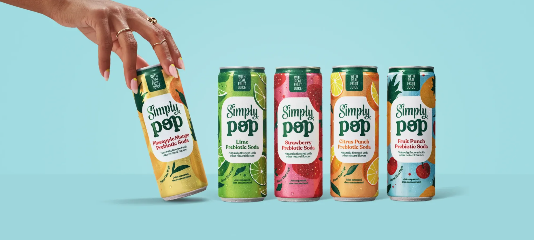 可口可樂推首款益生元汽水 Simply Pop，包裝設計有何亮點？