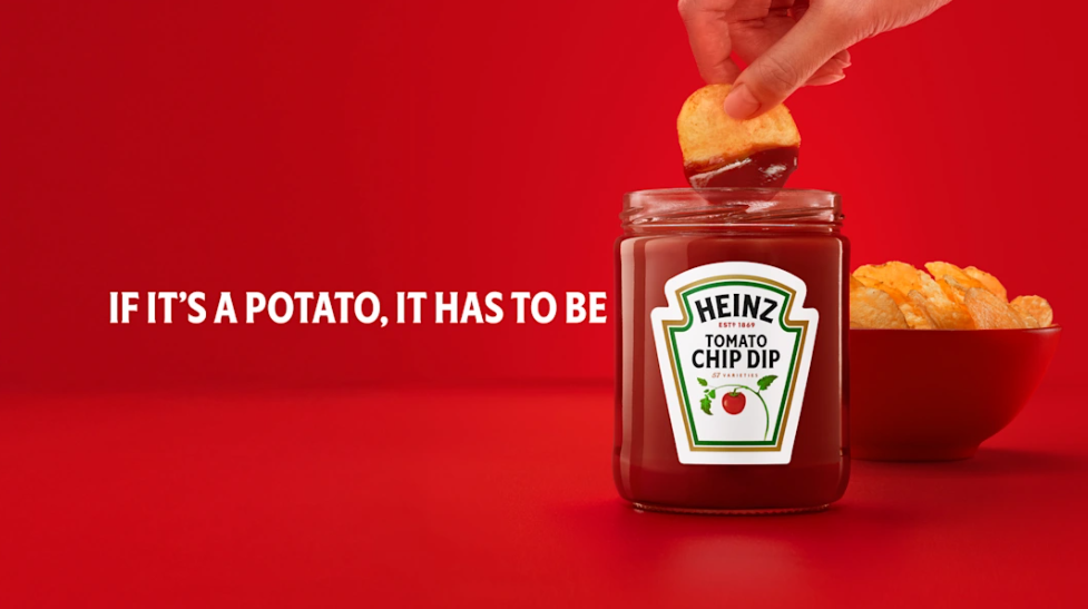 番茄醬包裝設(shè)計創(chuàng)意：亨氏想讓你把薯片蘸在番茄醬里